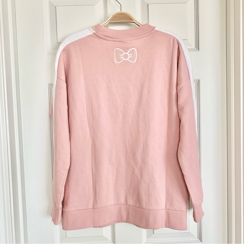 🎀 Hello Kitty x PUMA Pink White Text Graphic Sweatshirt - Picture 4 of 12